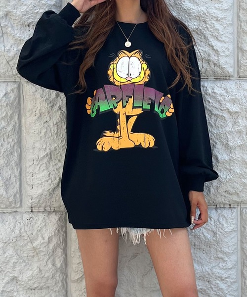 GLAMOROUS JANE(グラマラスジェーン)の「GARFIELDバックプリントロンT(Tシャツ/カットソー・レディース・ブラック/チャコールグレー/オフホワイト・FREE)」の18枚目の写真