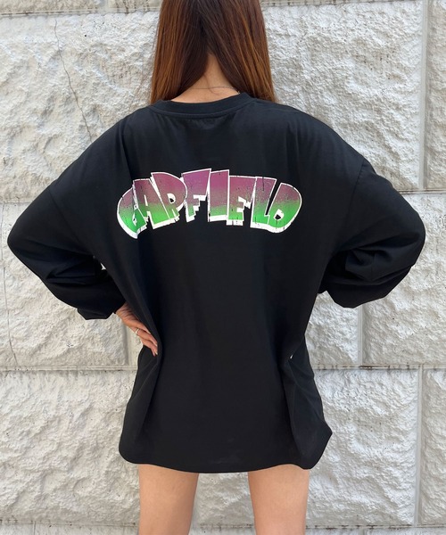 GLAMOROUS JANE(グラマラスジェーン)の「GARFIELDバックプリントロンT(Tシャツ/カットソー・レディース・ブラック/チャコールグレー/オフホワイト・FREE)」の6枚目の写真