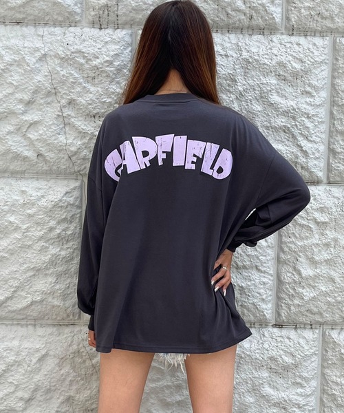 GLAMOROUS JANE(グラマラスジェーン)の「GARFIELDバックプリントロンT(Tシャツ/カットソー・レディース・ブラック/チャコールグレー/オフホワイト・FREE)」の8枚目の写真