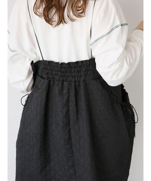 ehka sopo（エヘカソポ）の「膨れジャカードキャミチュニック（チュニック・レディース・ベージュ/ブラック/オリーブ・F）」の6枚目の写真