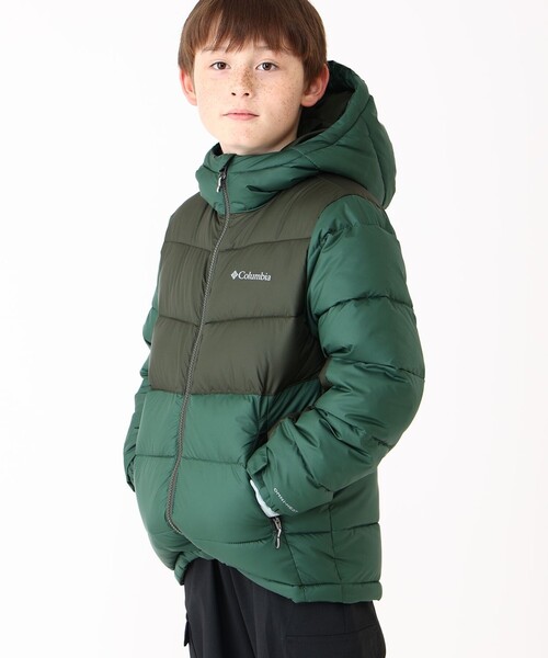 撥水 防寒 Columbia／キッズ パイクレイクII フーデッド ジャケット