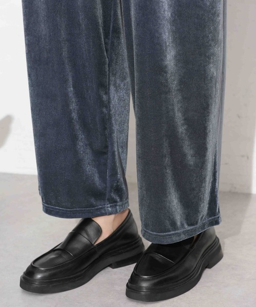 NANO universe（ナノユニバース）の「ベロアイージーパンツ（その他パンツ・レディース・ベージュ/ブルーグレー/ブラック・FREE）」の21枚目の写真