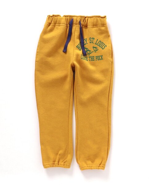 BREEZE（ブリーズ）の「【セットアップ可能】ヴィンテージカレッジパンツ（スウェットパンツ・キッズ・グレー/イエロー/ネイビー/チャコール/レインボー/キナリ・110/120/80/90/100/130/140）」の6枚目の写真