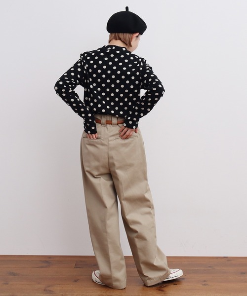 CHILD WOMAN(チャイルドウーマン)の「フライスドットプリント ハイネック長袖プルオーバー(Tシャツ/カットソー・レディース・キナリ/ブラック・FREE)」の14枚目の写真