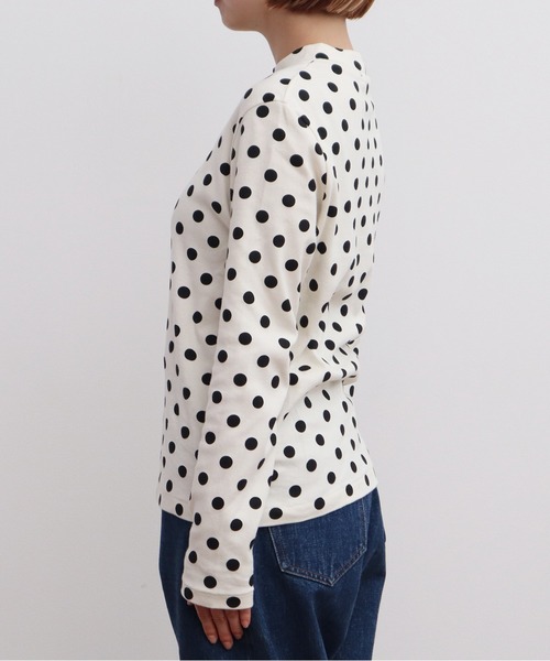 CHILD WOMAN(チャイルドウーマン)の「フライスドットプリント ハイネック長袖プルオーバー(Tシャツ/カットソー・レディース・キナリ/ブラック・FREE)」の18枚目の写真