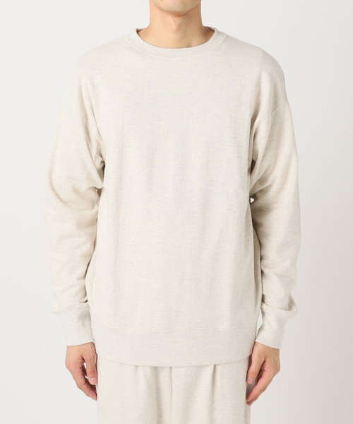 RIDING HIGH（ライディングハイ）の「【RIDING HIGH / ライディングハイ】BRAVO YARNS 裏毛クルースウェット（スウェット・メンズ・アイボリー・MEDIUM/LARGE）」の2枚目の写真