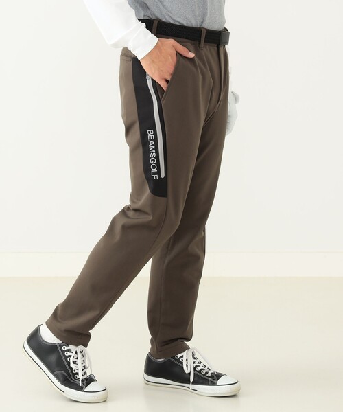 BEAMS GOLF オレンジレーベル サイドロゴ ジップ ストレッチパンツL BEAMS GOLF（ビームスゴルフ）の「BEAMS GOLF ORANGE LABEL / サイド