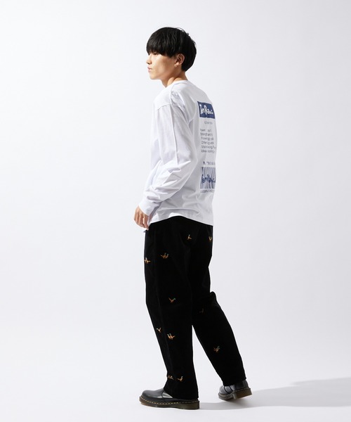 JOURNAL STANDARD relume(ジャーナルスタンダード レリューム)の「【ZOZO限定】TENPLA&Co L/S 2(Tシャツ/カットソー・メンズ・ホワイト×レッド/ホワイト×ブルー/ブラック×ブルー/ブラック系その他/ホワイト×グリーン/ホワイト×ネイビー/ブラック×イエロー/ブラック×ピンク・S/M/L/XL/XS/XXL)」の9枚目の写真