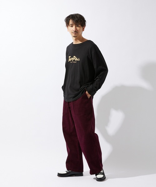 JOURNAL STANDARD relume(ジャーナルスタンダード レリューム)の「【ZOZO限定】TENPLA&Co L/S 2(Tシャツ/カットソー・メンズ・ホワイト×レッド/ホワイト×ブルー/ブラック×ブルー/ブラック系その他/ホワイト×グリーン/ホワイト×ネイビー/ブラック×イエロー/ブラック×ピンク・S/M/L/XL/XS/XXL)」の15枚目の写真
