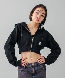 X-girl | FACE COMPACT ZIP UP HOODIE(パーカー)