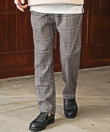 JOKER（ジョーカー）の「タックワイドテーパードパンツ スラックス メンズ チノパン チェック 無地 カジュアルパンツ 春服（スラックス）」