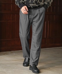 JOKER（ジョーカー）の「タックワイドテーパードパンツ スラックス メンズ チノパン チェック 無地 カジュアルパンツ 春服（スラックス）」