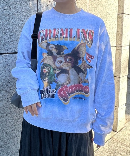 VICKY（ビッキー）の「【GREMLINS】フォトスウェット《洗濯機で洗える》（スウェット・レディース・オフホワイト/チャコールグレー/パープル・M）」の10枚目の写真