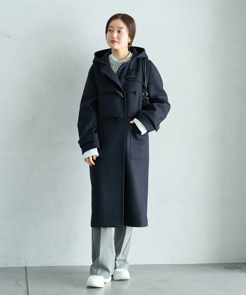 IENA（イエナ）の「ダッフルコート（ダッフルコート・レディース・キャメル/ネイビー・36/38）」の4枚目の写真