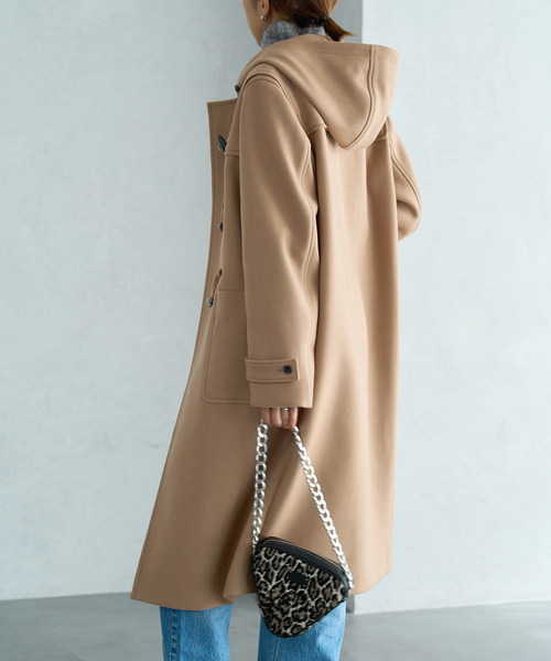 IENA（イエナ）の「ダッフルコート（ダッフルコート・レディース・キャメル/ネイビー・36/38）」の7枚目の写真