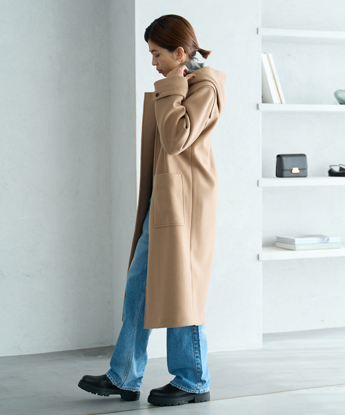 IENA（イエナ）の「ダッフルコート（ダッフルコート・レディース・キャメル/ネイビー・36/38）」の14枚目の写真