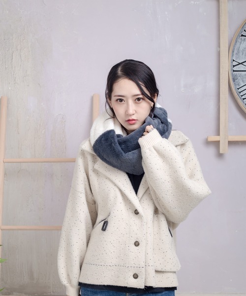 nii）バイカラー 2重巻 スヌード（ネックウォーマー/スヌード）｜PARKS