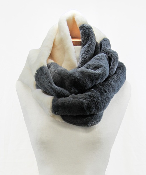 コムデギャルソン　スヌード nii）バイカラー 2重巻 スヌード（ネックウォーマー/スヌード）｜PARKS