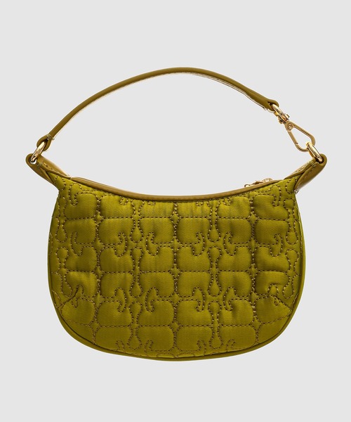 GANNI（ガニー）の「Butterfly Mini Flat Cosmetic Pouch Satin（ハンドバッグ・レディース・グリーン・ONE SIZE）」の2枚目の写真