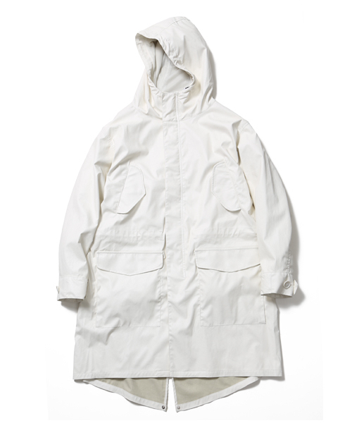 BEAMS(ビームス)の「VAPORIZE / フェイクレザー モッズコート(モッズコート・メンズ・ブラック/ホワイト・LARGE/MEDIUM)」の1枚目の写真
