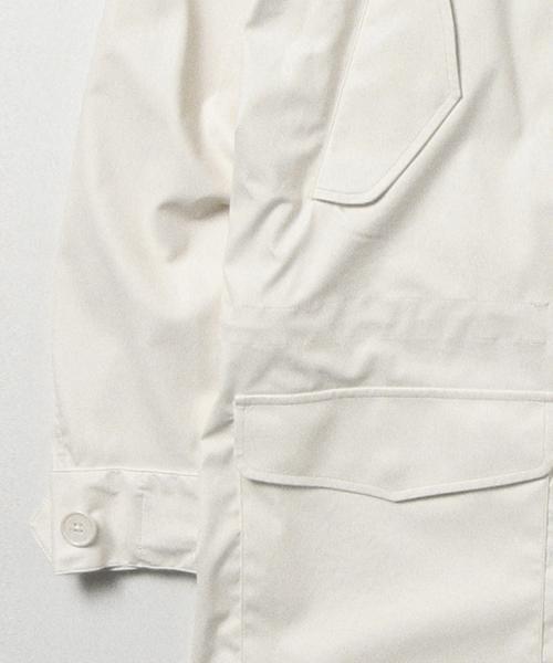BEAMS(ビームス)の「VAPORIZE / フェイクレザー モッズコート(モッズコート・メンズ・ブラック/ホワイト・LARGE/MEDIUM)」の7枚目の写真