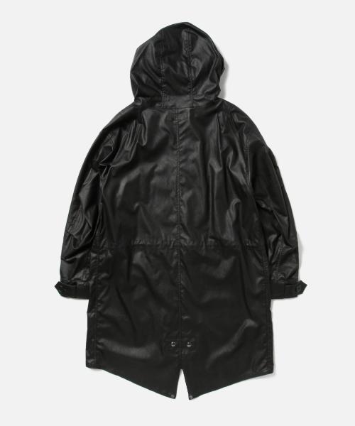 BEAMS(ビームス)の「VAPORIZE / フェイクレザー モッズコート(モッズコート・メンズ・ブラック/ホワイト・LARGE/MEDIUM)」の6枚目の写真