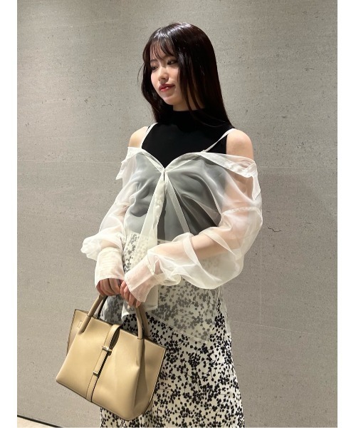 FRAY I.D（フレイアイディー）の「ベルトマルチトート（トートバッグ・レディース・ブルー/ベージュ/ホワイト・FREE）」の4枚目の写真