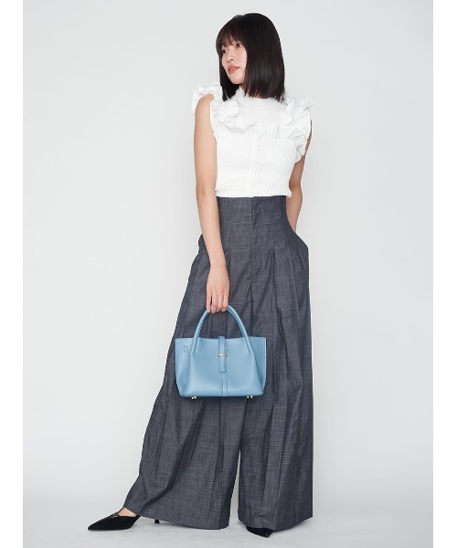 FRAY I.D（フレイアイディー）の「ベルトマルチトート（トートバッグ・レディース・ブルー/ベージュ/ホワイト・FREE）」の14枚目の写真