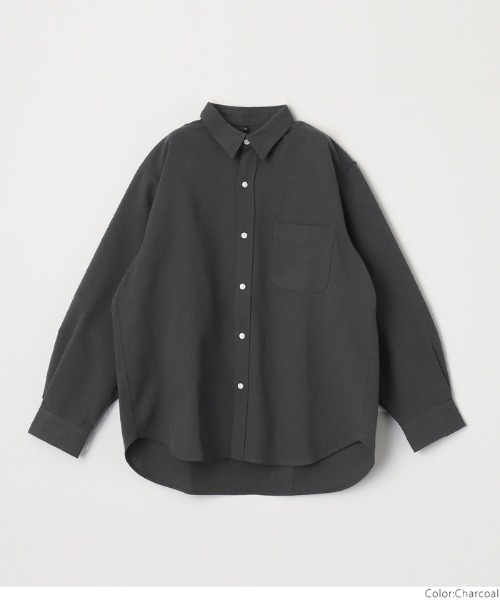coca(coca)(コカ)の「メンズ オックスフォードシャツ(シャツ/ブラウス・メンズ・チャコール/アイボリー・M/L/XL)」の7枚目の写真