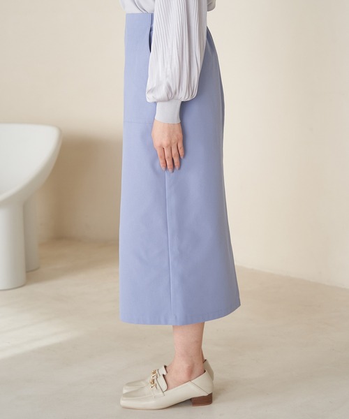 ROPE' PICNIC（ロペピクニック）の「ストレッチIラインスカート（スカート・レディース・キナリ/ベージュ系その他/サックスブルー・40/38/36）」の16枚目の写真