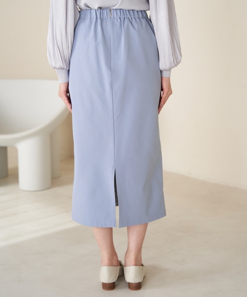ROPE' PICNIC（ロペピクニック）の「ストレッチIラインスカート（スカート・レディース・キナリ/ベージュ系その他/サックスブルー・40/38/36）」の17枚目の写真