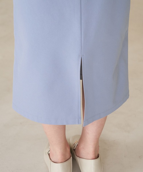 ROPE' PICNIC（ロペピクニック）の「ストレッチIラインスカート（スカート・レディース・キナリ/ベージュ系その他/サックスブルー・40/38/36）」の21枚目の写真