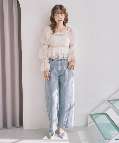 shiOri様8点❤️ZARA♡実物に期待！ 美品ほぼ未使用シャーリングTOPS 5598 242 Zara Blouse | TikTok