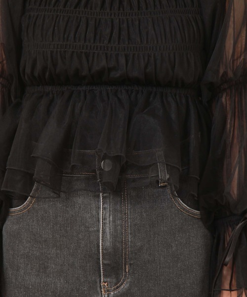 archives(アルシーヴ)の「【25ss】シャーリングオフショルチュールTOPS(シャツ/ブラウス・レディース・ブラック/アイボリー/グレー/モカ・MEDIUM)」の19枚目の写真