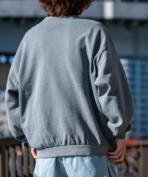 JOHN'S CLOSET（ジョンズクローゼット）の「【i】ヴィンテージグラフィックプリント オーバーサイズピグメント クルーネックスウェット（スウェット・メンズ・ブラック系2/グレー系2/グレー系3/ブラック系1/グレー系1/ブラック系3・LARGE/X-LARGE/MEDIUM）」の8枚目の写真