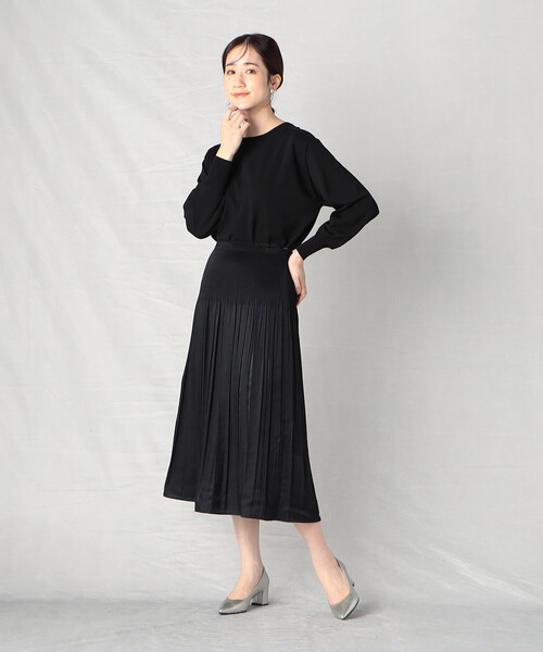 美品 Comme ca Mature 米沢織り リバーシブルゴムスカート 日本製 Comme Ca Mature（コムサマチュア）の「【リバーシブル】 米沢織
