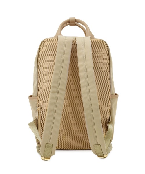 ROPE' PICNIC（ロペピクニック）の「【一部店舗限定】撥水加工リサイクルポリエステルコンビスクエアリュック 13L（バックパック/リュック・レディース・ブラック/ベージュ・FREE）」の6枚目の写真