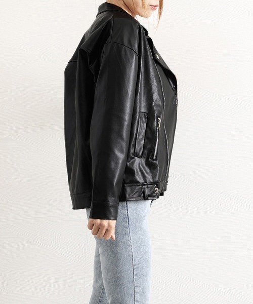 Miniministore（ミニミニストア）の「ライダーズジャケット ダブル レディース（ライダースジャケット・レディース・ブラック・L/M/XL）」の11枚目の写真