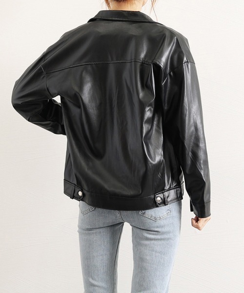 Miniministore（ミニミニストア）の「ライダーズジャケット ダブル レディース（ライダースジャケット・レディース・ブラック・L/M/XL）」の13枚目の写真