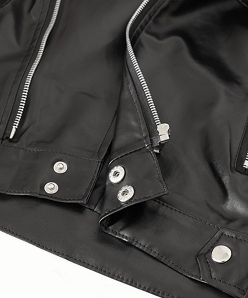 Miniministore（ミニミニストア）の「ライダーズジャケット ダブル レディース（ライダースジャケット・レディース・ブラック・L/M/XL）」の18枚目の写真