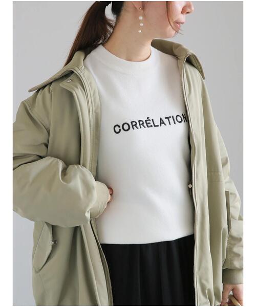 Te chichi(テチチ)の「アソート刺繍ロゴニット(ニット/セーター・レディース・グレー/ブラック/ネイビー/オフホワイト・F)」の2枚目の写真