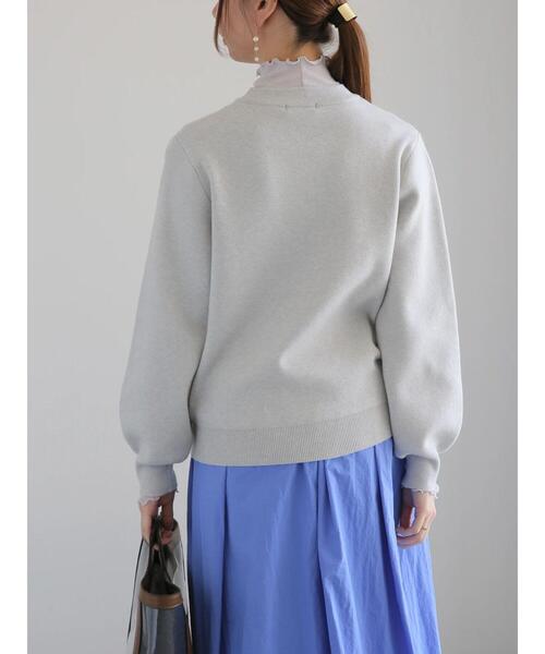 Te chichi(テチチ)の「アソート刺繍ロゴニット(ニット/セーター・レディース・グレー/ブラック/ネイビー/オフホワイト・F)」の12枚目の写真