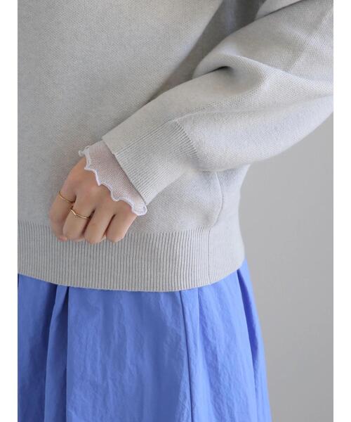 Te chichi(テチチ)の「アソート刺繍ロゴニット(ニット/セーター・レディース・グレー/ブラック/ネイビー/オフホワイト・F)」の16枚目の写真