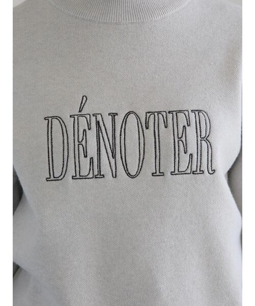 Te chichi(テチチ)の「アソート刺繍ロゴニット(ニット/セーター・レディース・グレー/ブラック/ネイビー/オフホワイト・F)」の22枚目の写真