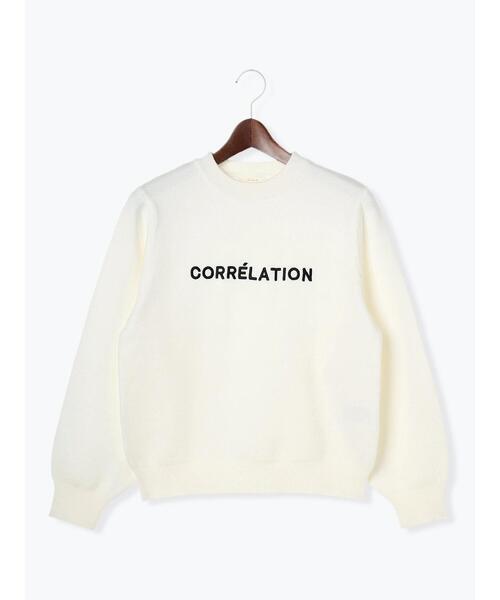 Te chichi(テチチ)の「アソート刺繍ロゴニット(ニット/セーター・レディース・グレー/ブラック/ネイビー/オフホワイト・F)」の8枚目の写真