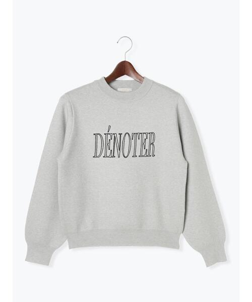 Te chichi(テチチ)の「アソート刺繍ロゴニット(ニット/セーター・レディース・グレー/ブラック/ネイビー/オフホワイト・F)」の14枚目の写真