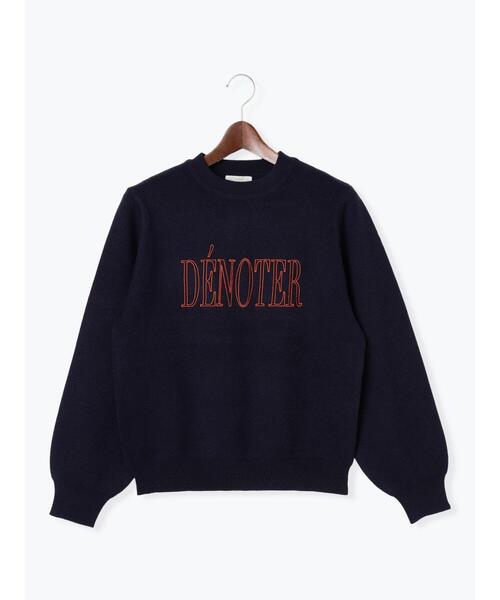 Te chichi(テチチ)の「アソート刺繍ロゴニット(ニット/セーター・レディース・グレー/ブラック/ネイビー/オフホワイト・F)」の11枚目の写真