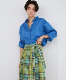 INED（イネド）の「リネンレギュラーカラーシャツ 《le lin