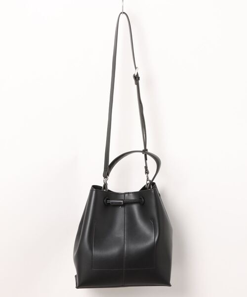 N.（N. Natural Beauty Basic）（エヌエヌナチュラルビューティーベーシック）の「◆バケット型ショルダーバッグ（ショルダーバッグ・レディース・ホワイト/ミント/ブラック・ﾌﾘ-）」の4枚目の写真