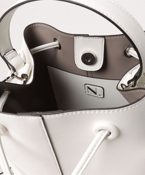 N.（N. Natural Beauty Basic）（エヌエヌナチュラルビューティーベーシック）の「◆バケット型ショルダーバッグ（ショルダーバッグ・レディース・ホワイト/ミント/ブラック・ﾌﾘ-）」の7枚目の写真